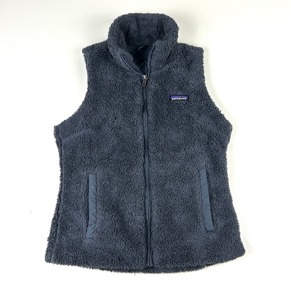 Patagonia Deep Pile Fuzzy Vest Jacket Womens Size XS Gray - Picture 1 of 7